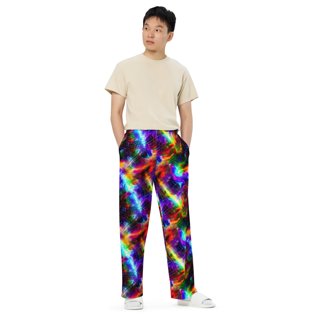 Shattered Spectrum on Wide-Leg Pants — Front