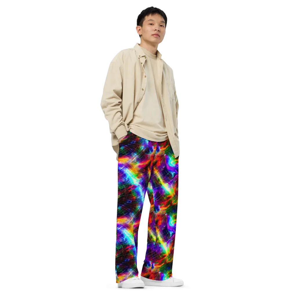 Shattered Spectrum on Wide-Leg Pants — Right Front
