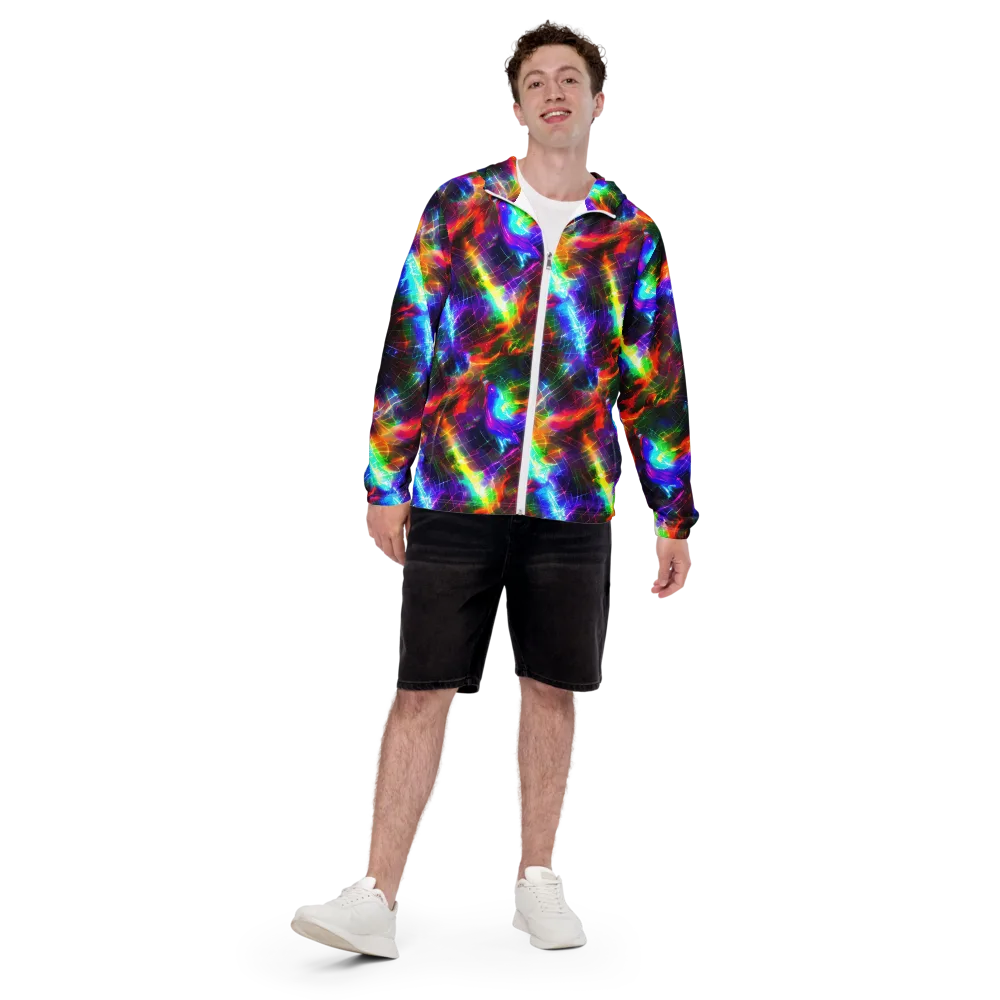 Shattered Spectrum on Men's Windbreaker — Front