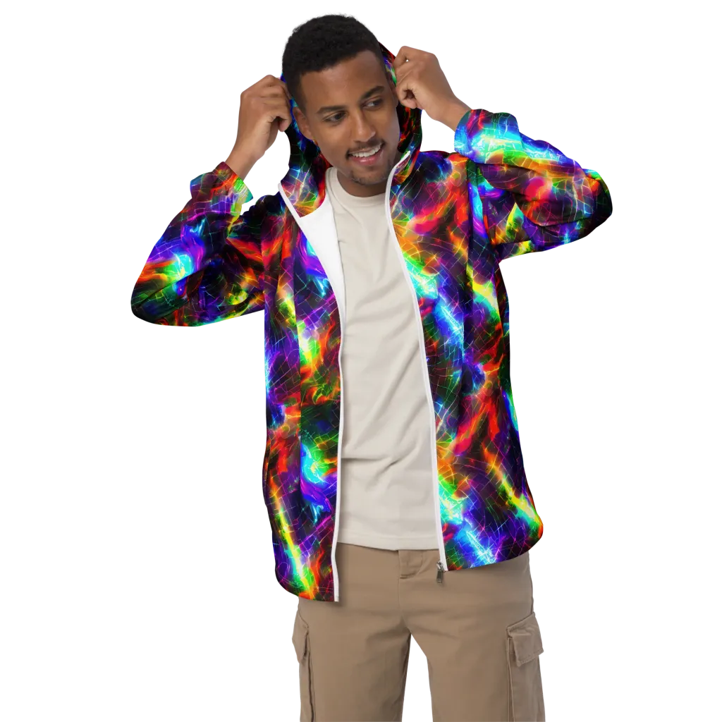 Shattered Spectrum on Men's Windbreaker — Front