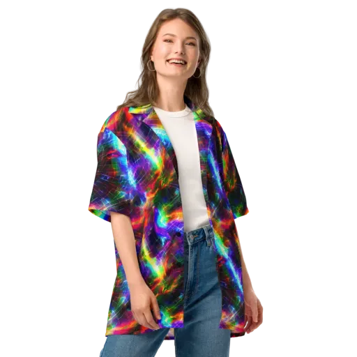 Shattered Spectrum on a Button Shirt