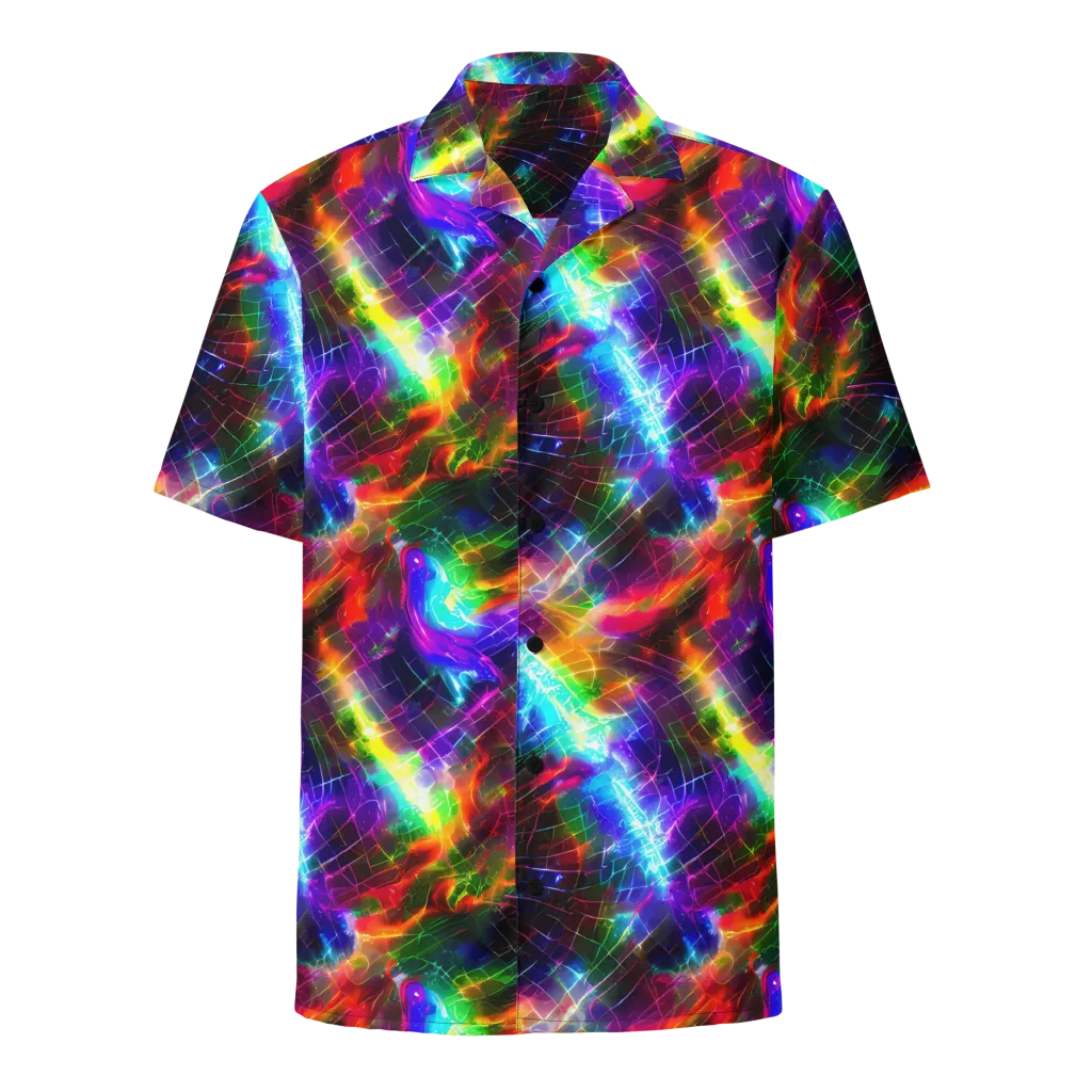 Shattered Spectrum on Button Shirt — Front