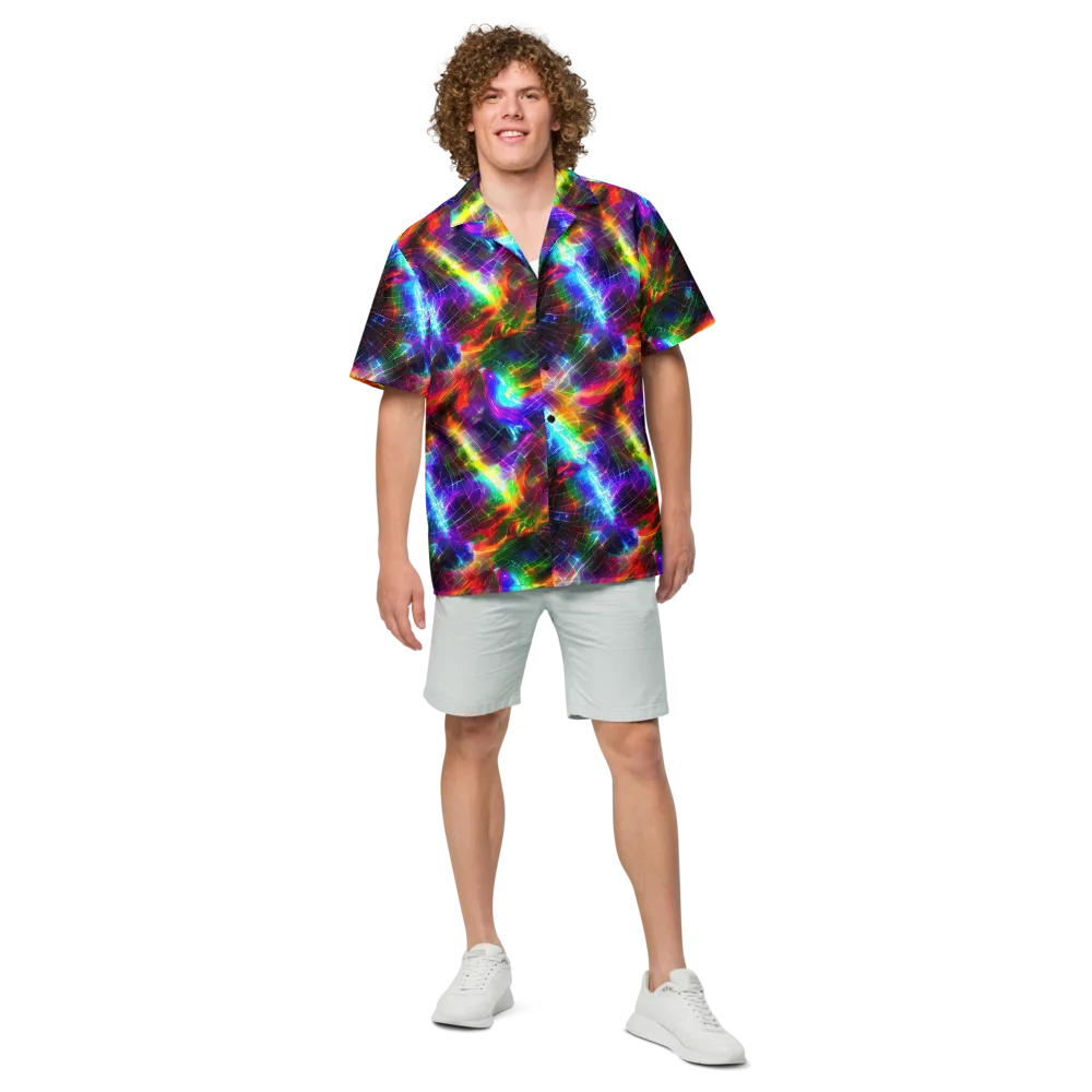 Shattered Spectrum on Button Shirt — Front