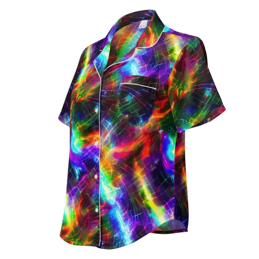 Shattered Spectrum on a Women's Short Sleeve Pajama Top