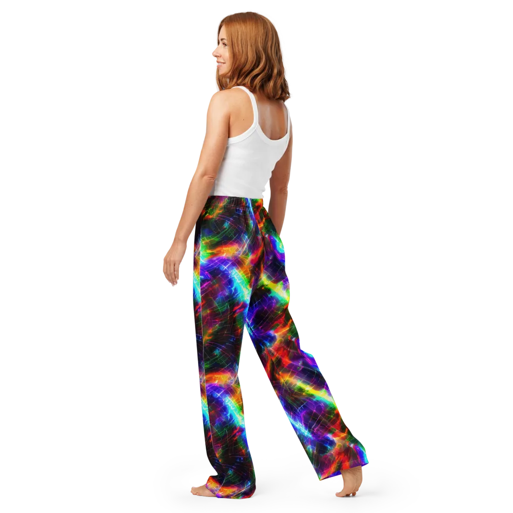 Shattered Spectrum on Women's Pajama Pants — Back