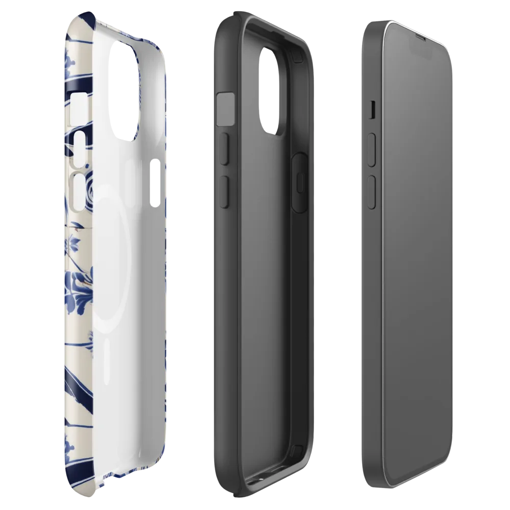 Cobalt Delft Reverie on MagSafe Tough Case for iPhone® — Front