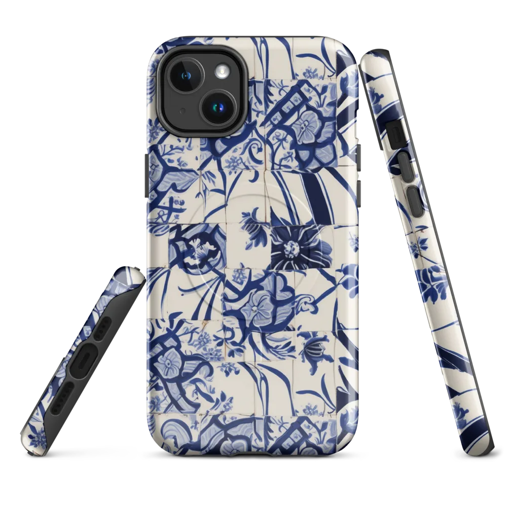 Cobalt Delft Reverie on MagSafe Tough Case for iPhone® — Front