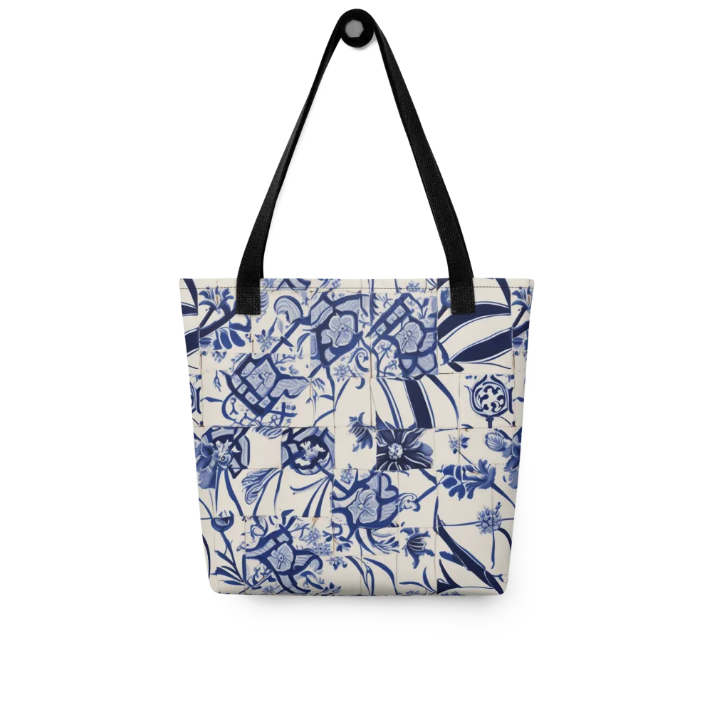 Cobalt Delft Reverie on Tote Bag — Front