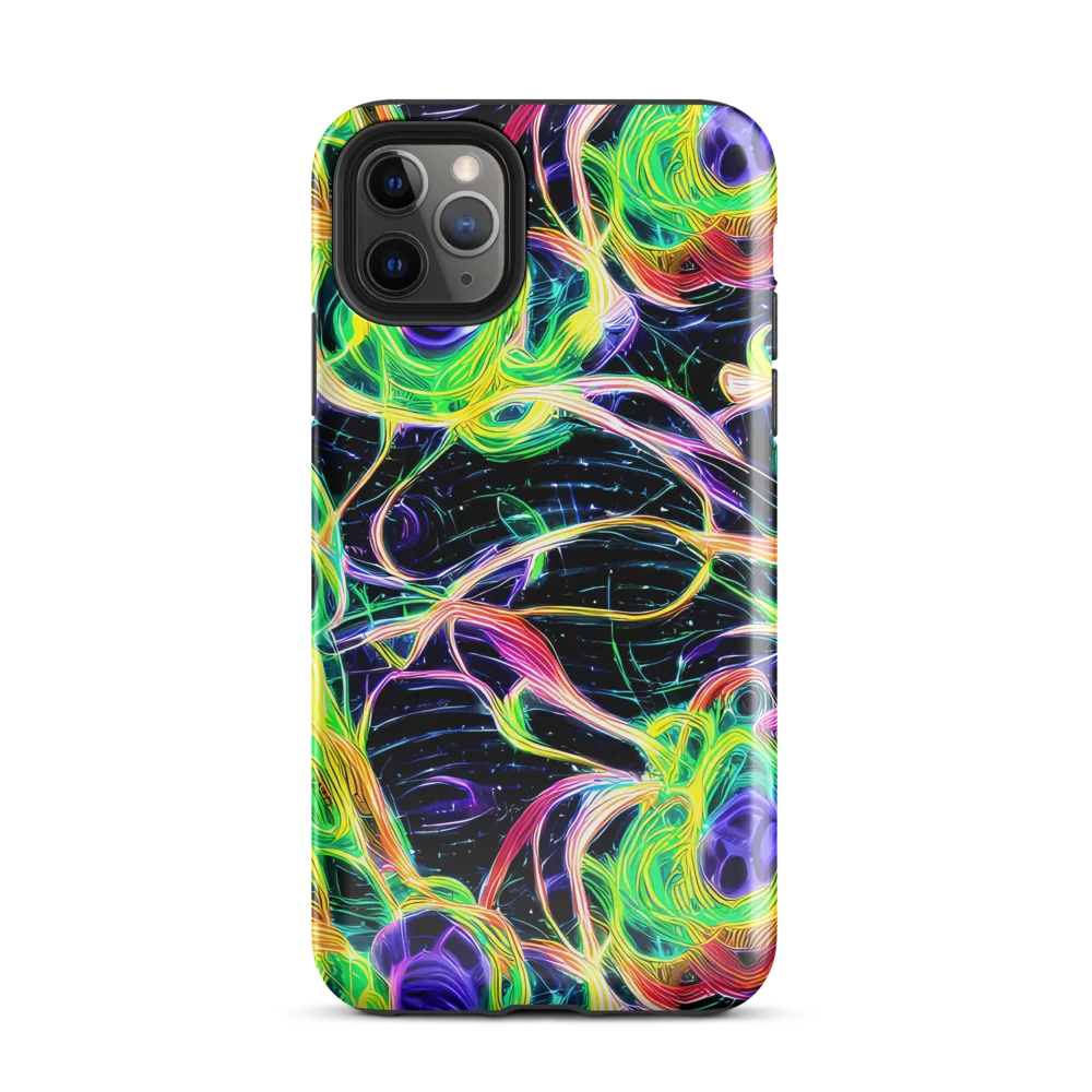 Neon Cell Garden on Tough Case for iPhone® — Front