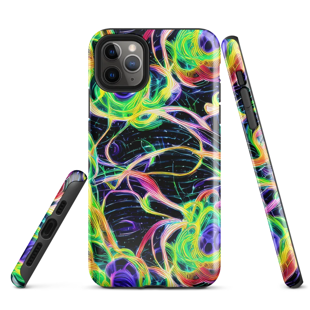 Neon Cell Garden on Tough Case for iPhone® — Front
