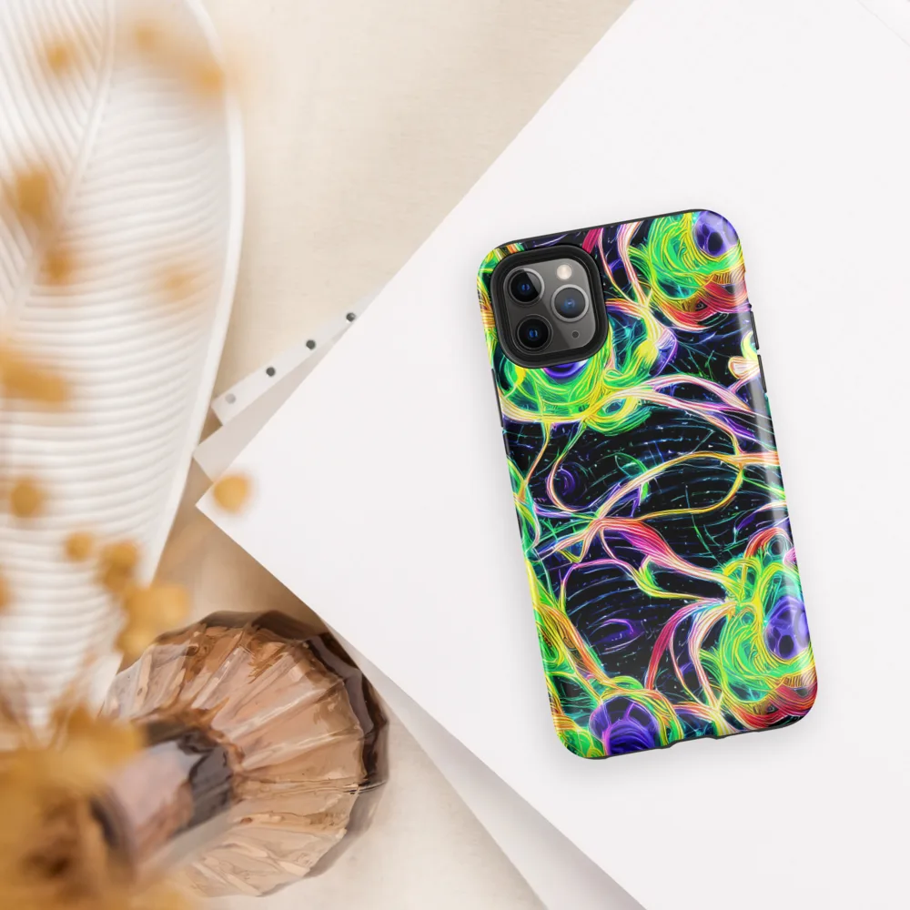 Neon Cell Garden on Tough Case for iPhone® — Front