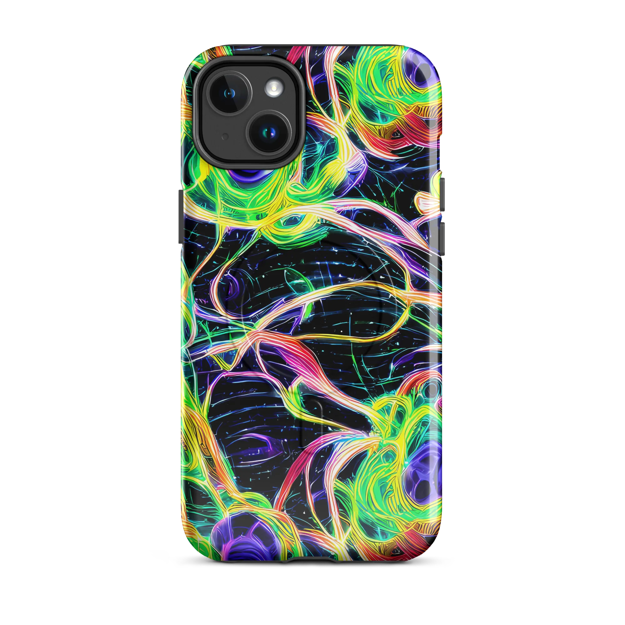 Neon Cell Garden on MagSafe Tough Case for iPhone® — Front