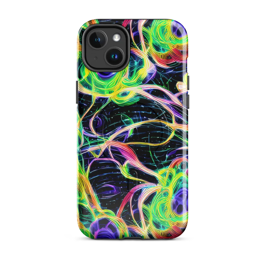 Neon Cell Garden on MagSafe Tough Case for iPhone® — Front