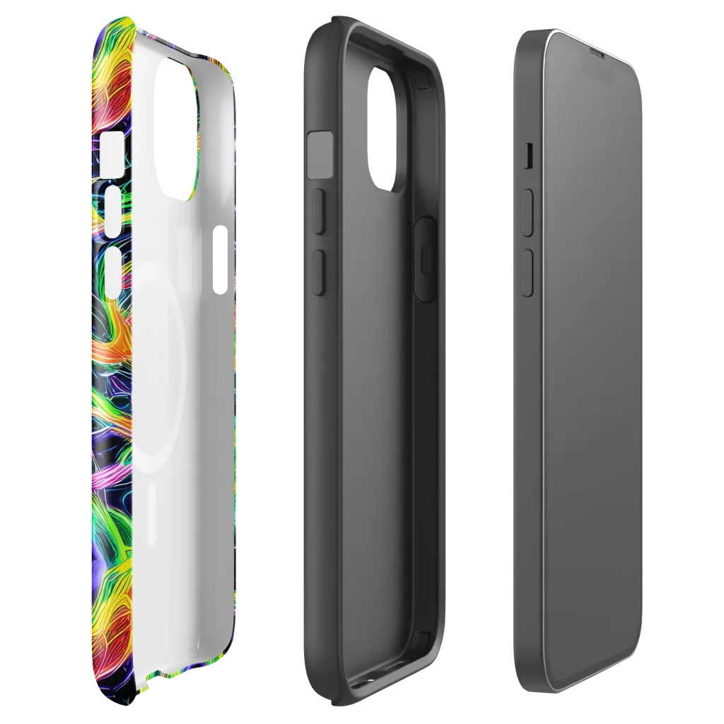Neon Cell Garden on MagSafe Tough Case for iPhone® — Front