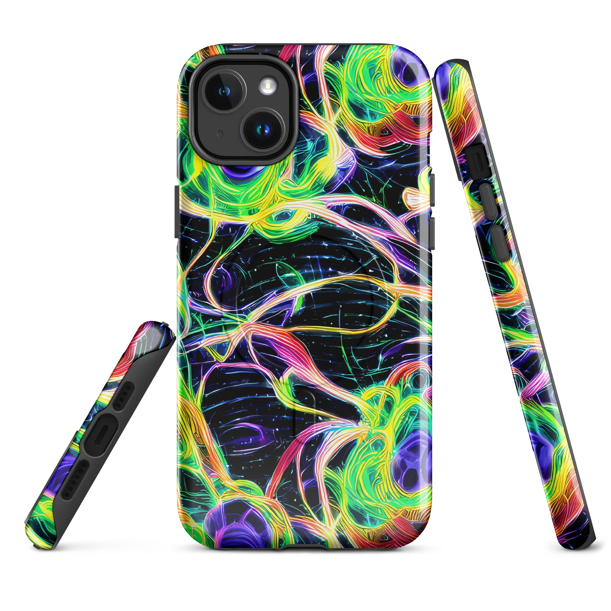 Neon Cell Garden on MagSafe Tough Case for iPhone® — Front