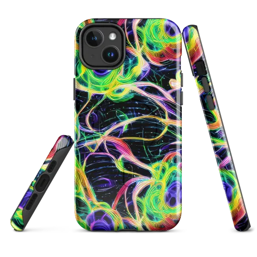 Neon Cell Garden on a MagSafe Tough Case for iPhone®