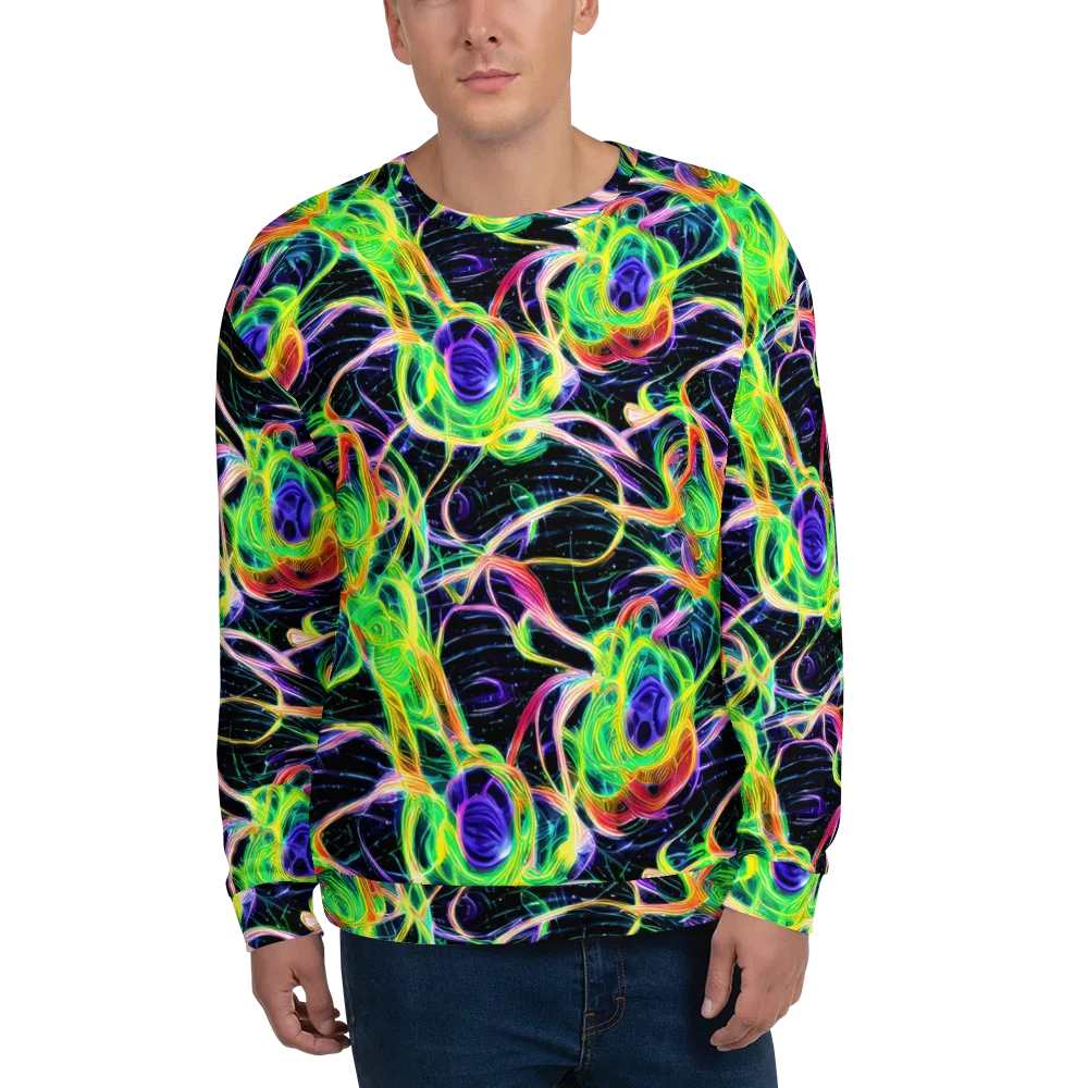 Neon Cell Garden on Sweatshirt — Front
