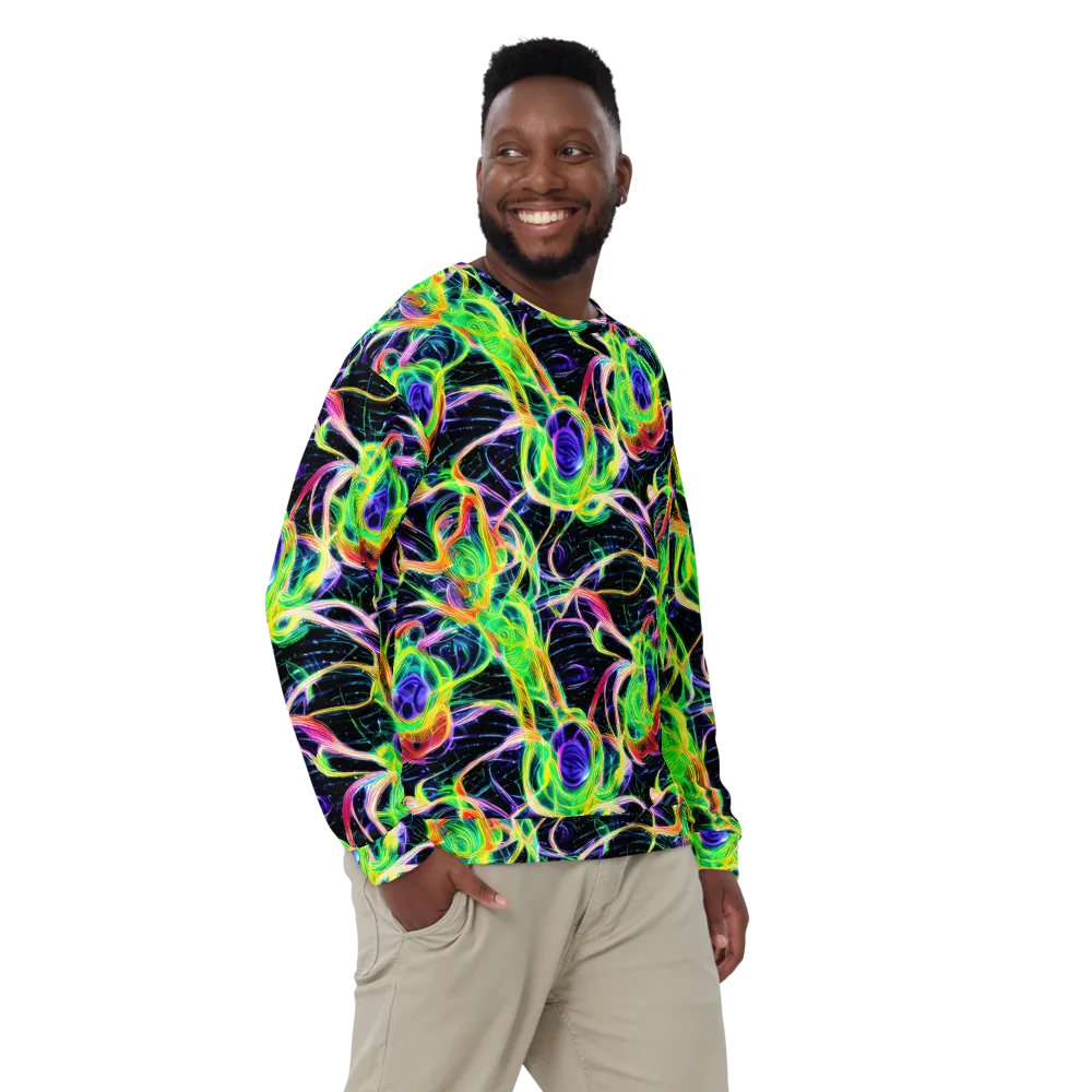 Neon Cell Garden on Sweatshirt — Front
