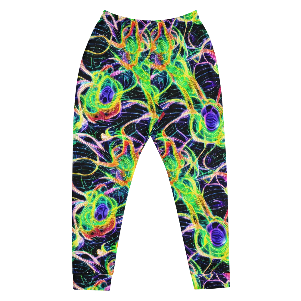 Neon Cell Garden on Men's Joggers — Front
