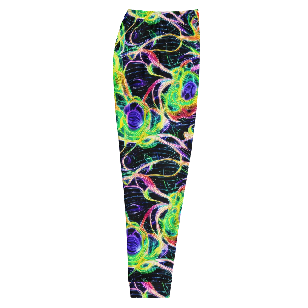 Neon Cell Garden on Men's Joggers — Right