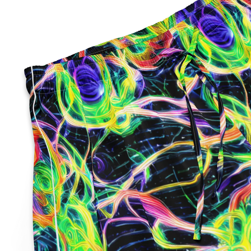Neon Cell Garden on Women's Pajama Shorts — Product details