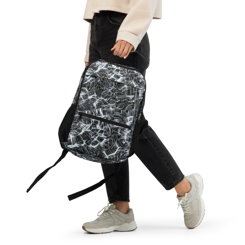 Silver Static on Utility Backpack — Front