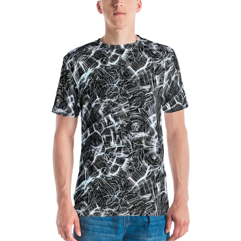 Silver Static on Men's Crew Neck T-Shirt — Front