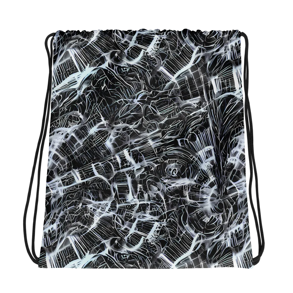 Silver Static on Drawstring Bag — Photo