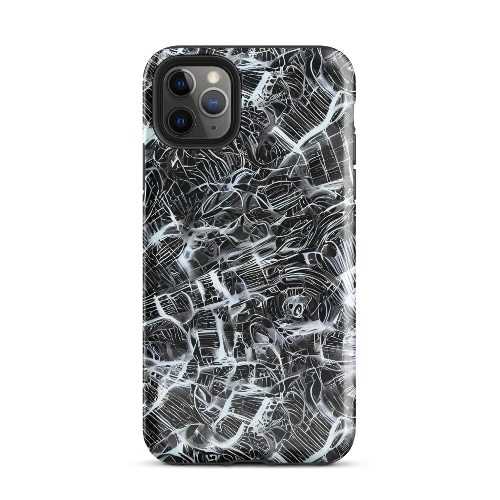Silver Static on Tough Case for iPhone® — Front
