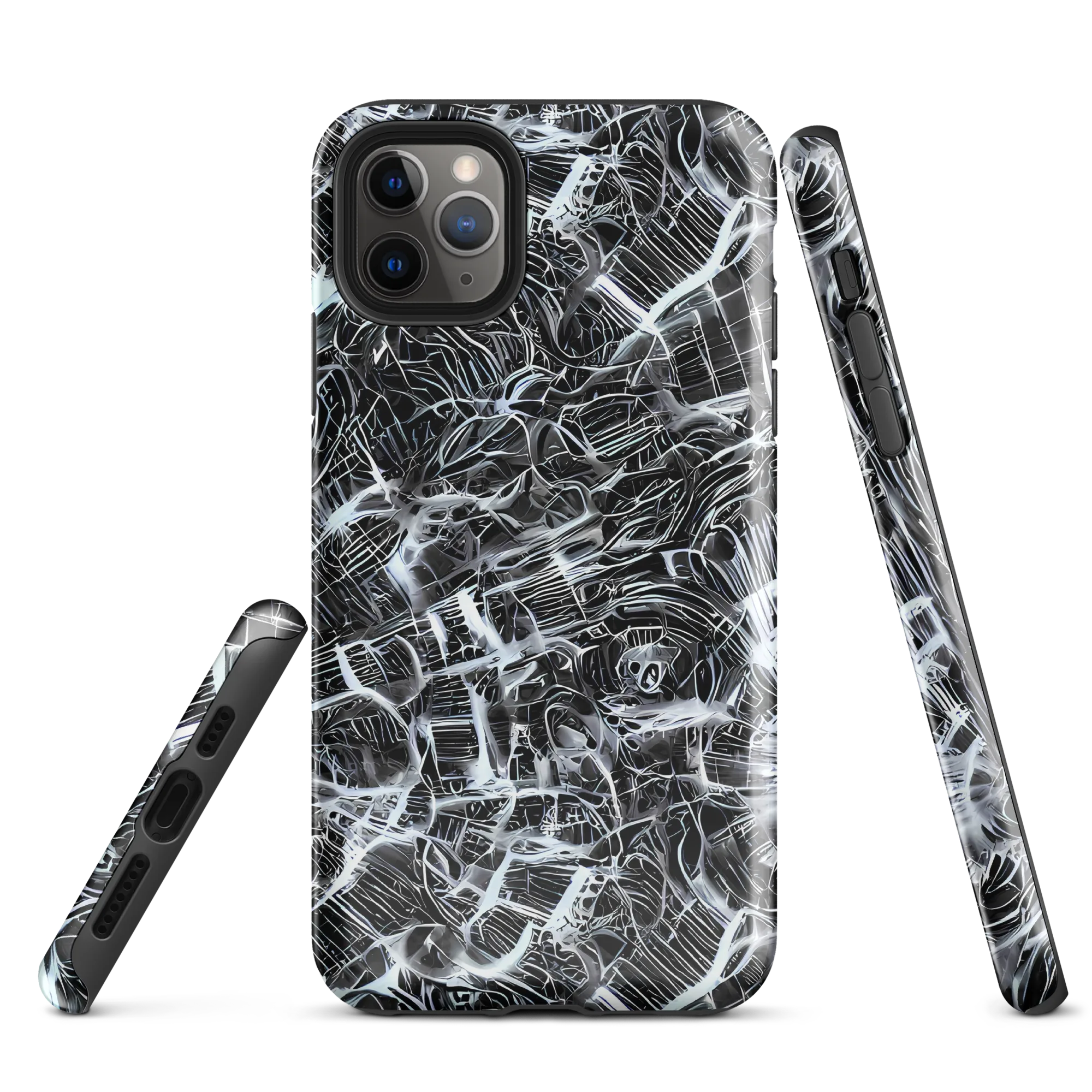 Silver Static on Tough Case for iPhone® — Front