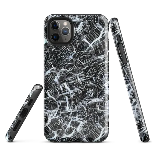 Silver Static on a Tough Case for iPhone®