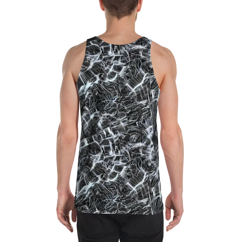 Silver Static on Men's Tank Top — Back