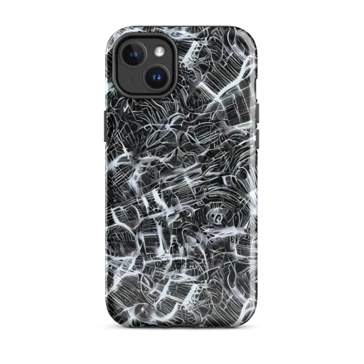 Silver Static on a MagSafe Tough Case for iPhone®