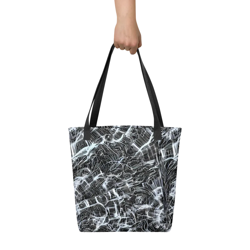 Silver Static on Tote Bag — Front