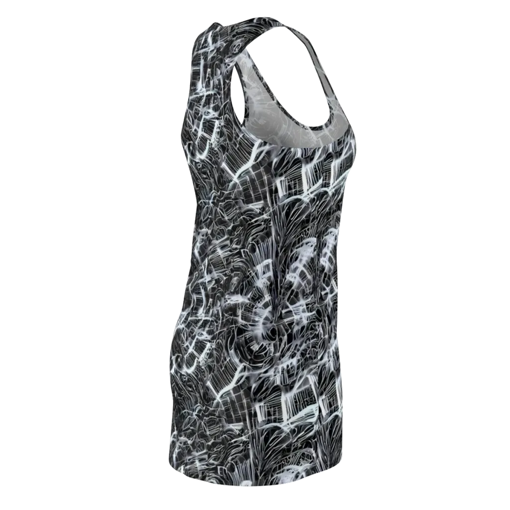 Silver Static on Racerback Dress — Back Side