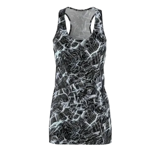 Silver Static on a Racerback Dress