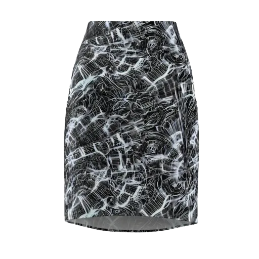 Silver Static on a Pencil Skirt