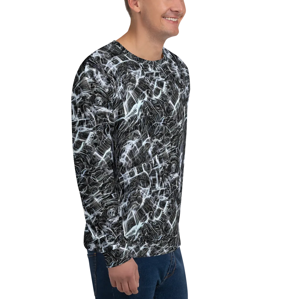 Silver Static on Sweatshirt — Right Front