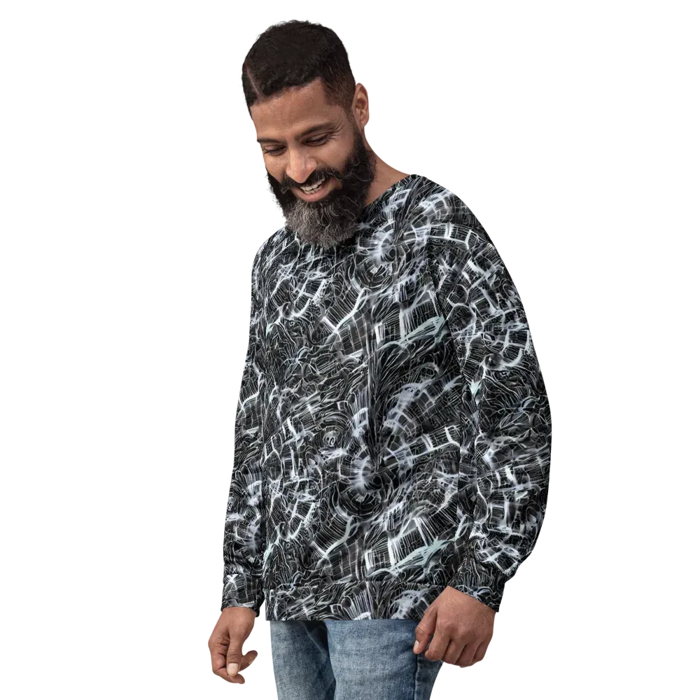 Silver Static on Sweatshirt — Left Front