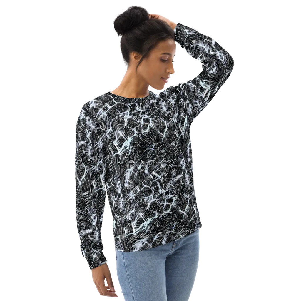 Silver Static on Sweatshirt — Right Front