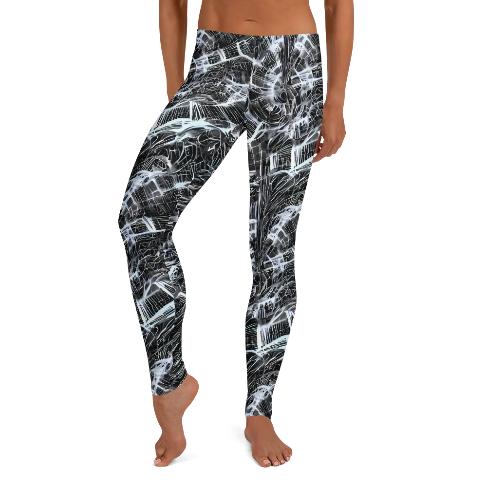 Silver Static on Leggings — Front