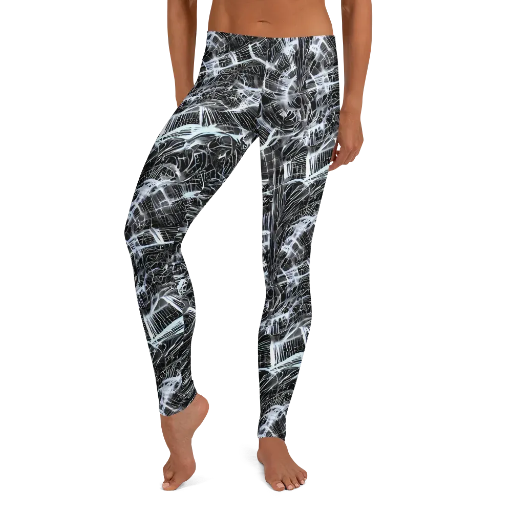Silver Static on Leggings — Front