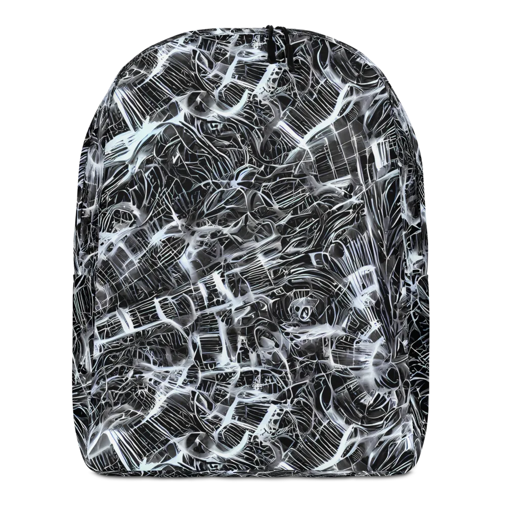 Silver Static on Minimalist Backpack — Front