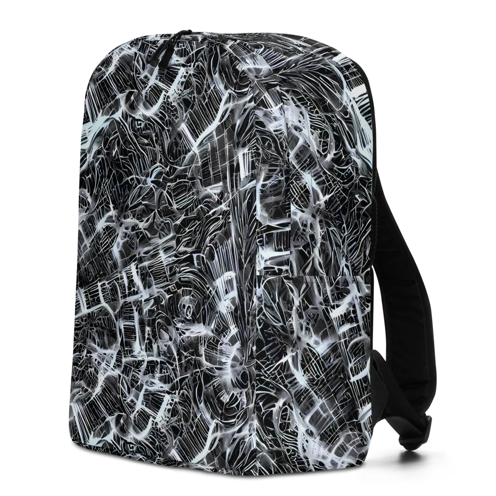 Silver Static on Minimalist Backpack — Left