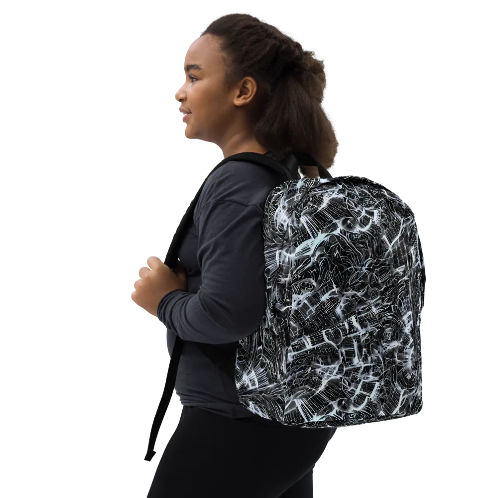 Silver Static on Minimalist Backpack — Right Front