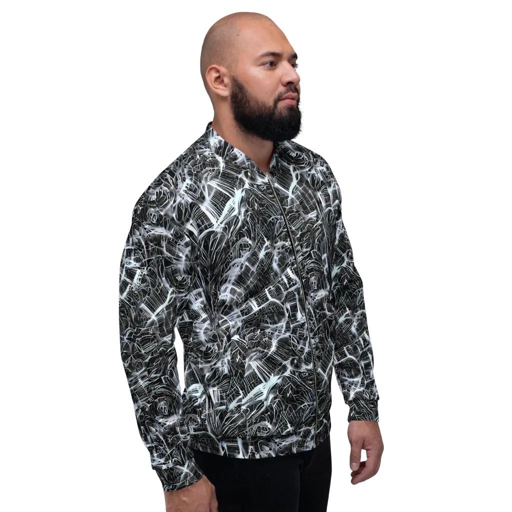 Silver Static on Bomber Jacket — Right