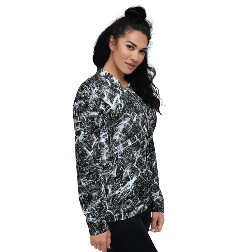 Silver Static on Bomber Jacket — Right