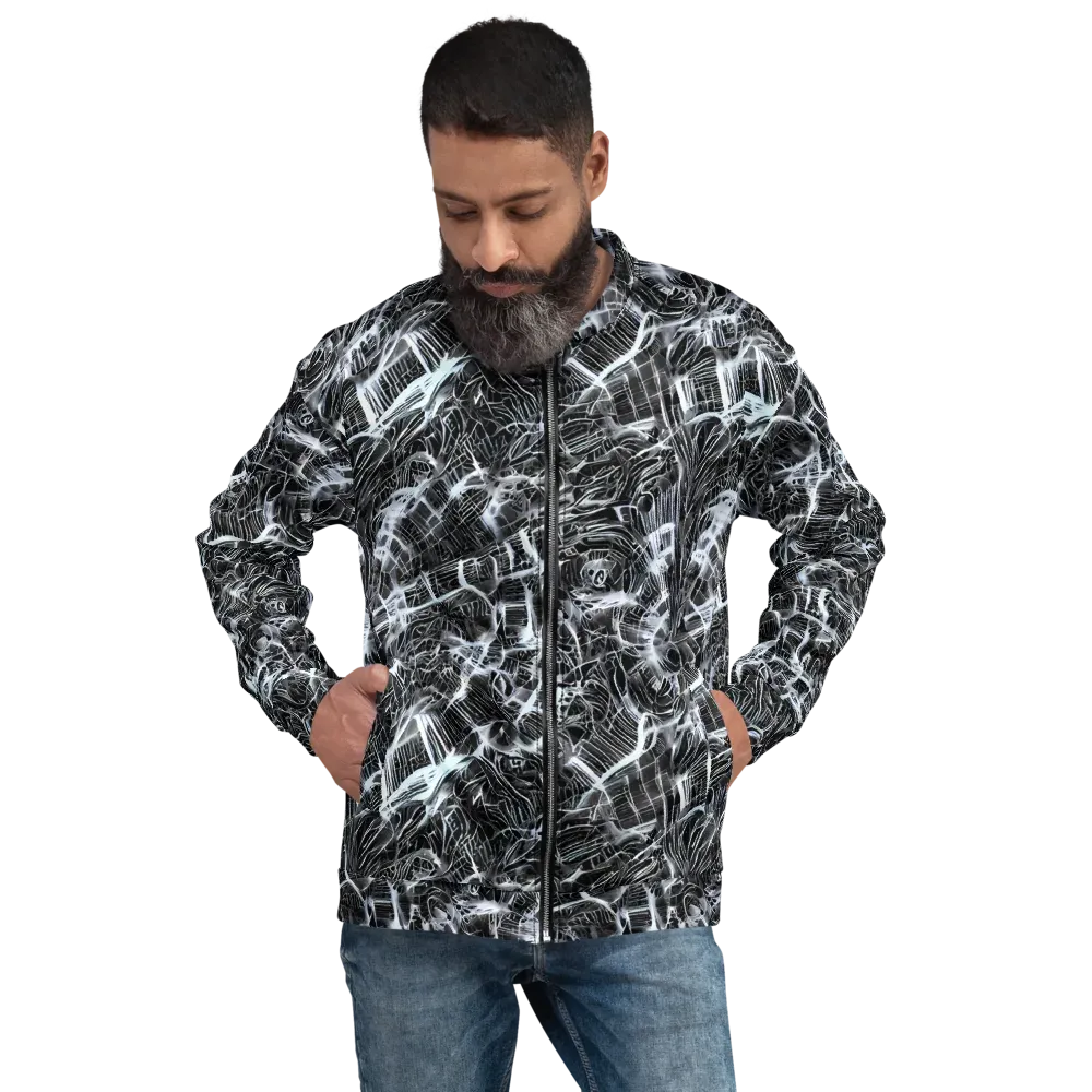 Silver Static on Bomber Jacket — Front