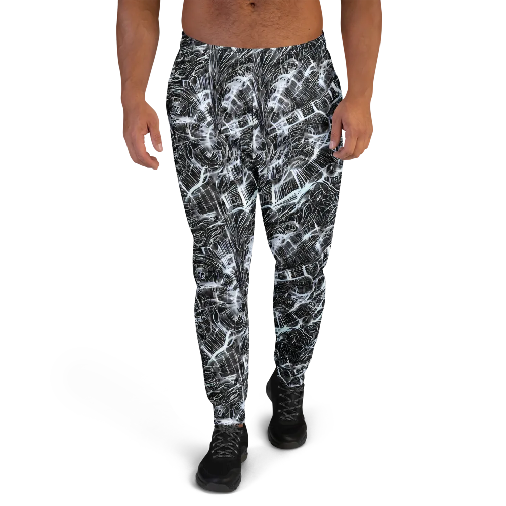 Silver Static on Men's Joggers — Front