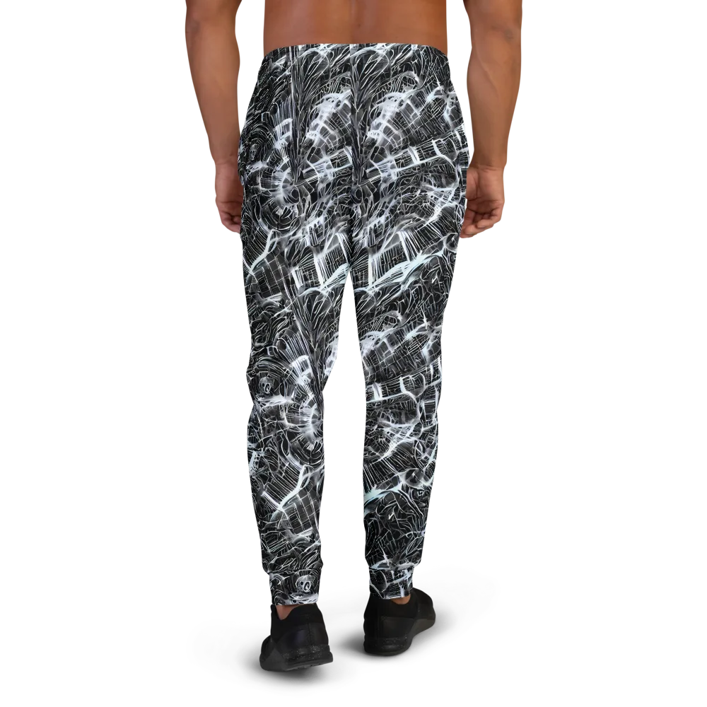Silver Static on Men's Joggers — Back